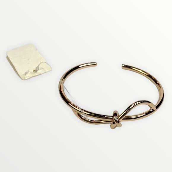 Saachi Gold Tone Twist Knot Cuff - Picture 1 of 2
